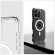 Θήκη ERBORD MagSafe για iPhone 16 Pro, ενεργό κουμπί, διαφανής + Γυαλί για την οθόνη