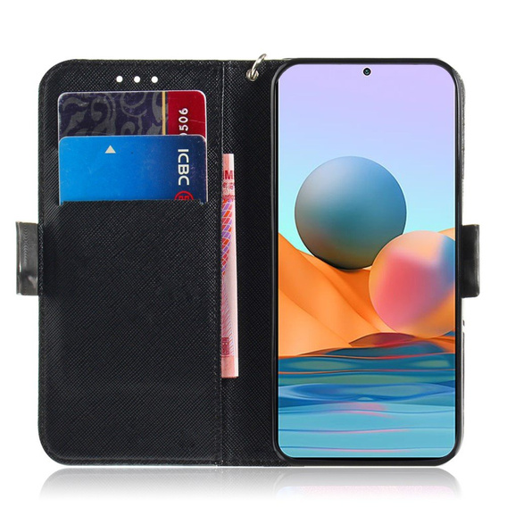Θήκη με πτερύγιο για Xiaomi Redmi Note 10 Pro, Wallet, μπλε