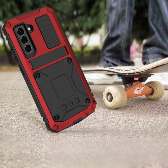 Θήκη για Samsung Galaxy S21 FE, R-JUST, θωρακισμένη, κόκκινη