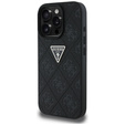 Θήκη Guess Grained Hot Stamp 4G Triangle Metal για iPhone 16 Pro Max