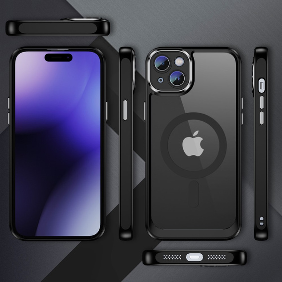 Θήκη για iPhone 15 Plus, ERBORD Impact Guard, MagSafe, μαύρη