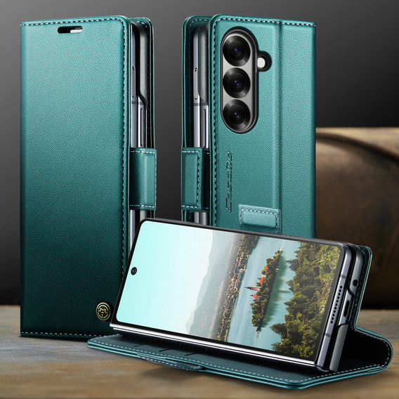 CASEME Litchi θήκη πορτοφόλι flip για Samsung Galaxy Z Fold7 5G