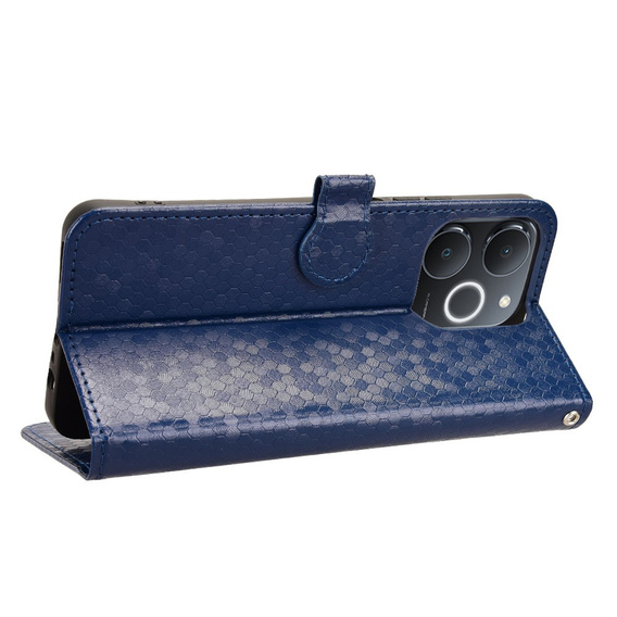θήκη πτερύγιο για Realme Note 70T 4G, Wallet Rhombus, μπλε