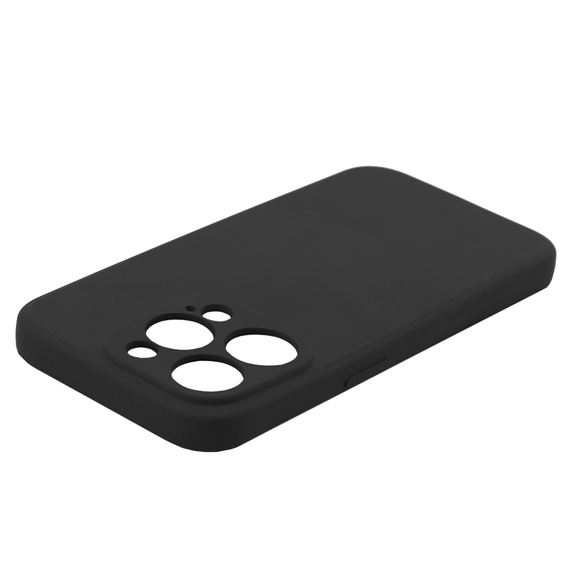 Θήκη για iPhone 15 Pro Max, Silicone Lite, μαύρη