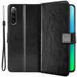 Θήκη με πτερύγιο για Sony Xperia 10 IV, Wallet, μαύρη