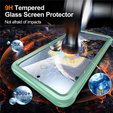 Θήκη για Samsung Galaxy S25 FE, Shockproof, με γυαλί, για MagSafe, πράσινη