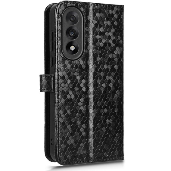 θήκη πτερύγιο για OnePlus Nord 5, Wallet Rhombus, μαύρη