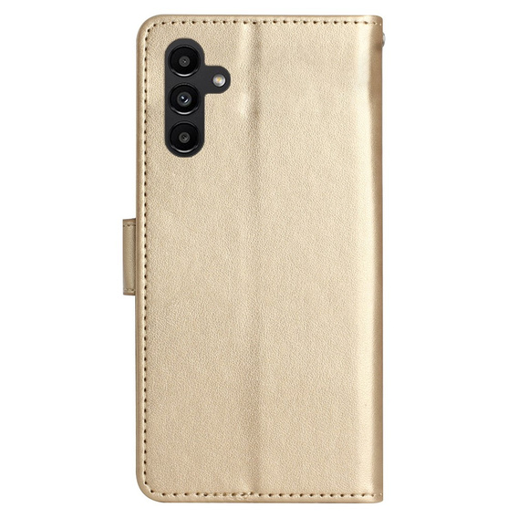 Θήκη με πτερύγιο για Samsung Galaxy S23 FE, Butterfly, χρυσή