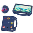 Παιδική θήκη για Samsung Tab A8 X200 / X205, Cute Patterns, με βάση, σκούρο μπλε