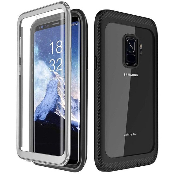 Θήκη για Samsung Galaxy S9, Shockproof, με μεμβράνη, μπλε