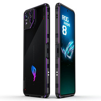 Θήκη για ASUS ROG Phone 8 Pro, Armor Bumper, με κάλυμμα φακού, μαύρο / μοβ