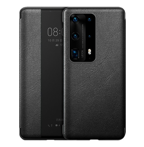 Η αναδιπλούμενη θήκη για το Huawei P40, Side View, μαύρη