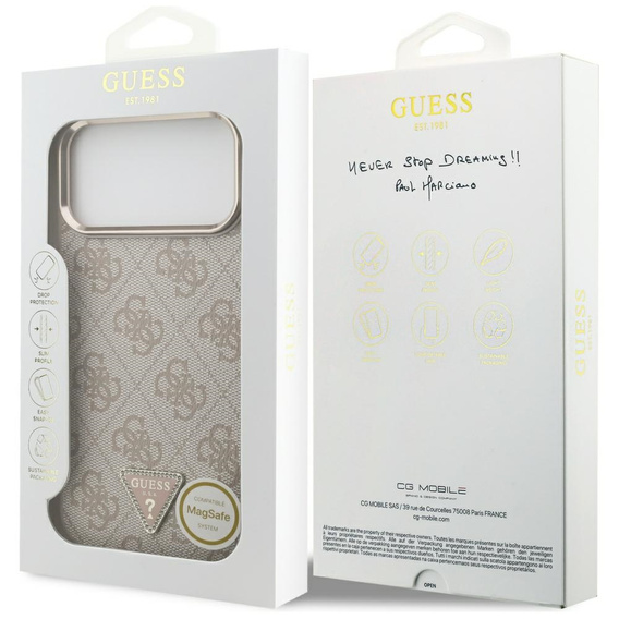 Guess 4G Triangle Logo MagSafe θήκη για iPhone 17 Pro Max
