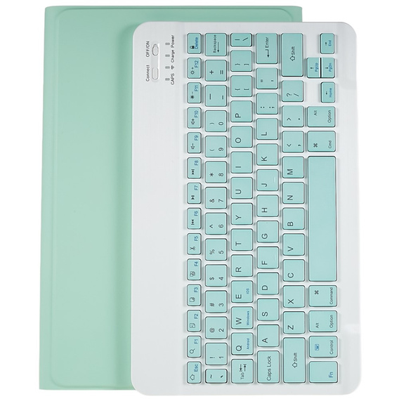 Θήκη + πληκτρολόγιο Lenovo Tab M10 Plus Gen 3 TB-125F TB-128F, πράσινη