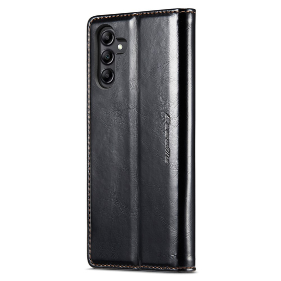 θήκη CASEME για Samsung Galaxy A34 5G, Waxy Textured, μαύρη