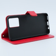 Θήκη με πτερύγιο για Motorola Moto G54 5G, Crazy Horse Wallet, κόκκινη