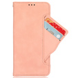 Θήκη με πτερύγιο για Xiaomi Redmi Note 13 Pro 4G / Xiaomi Redmi Note 14S / Xiaomi Poco M6 Pro 4G, Card Slot, ροζ