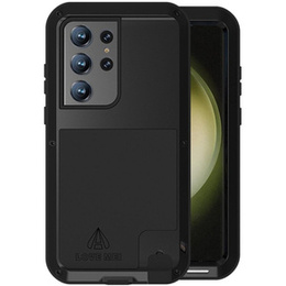 Love Mei Θήκη για Samsung Galaxy S23 Ultra, armored without glass, μαύρη