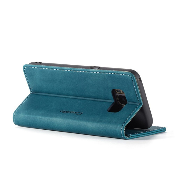 θήκη CASEME για Samsung Galaxy S8, Leather Wallet Case, μπλε