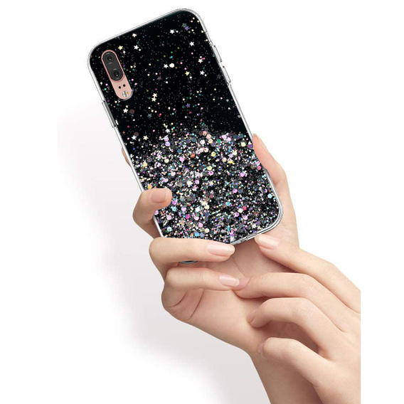 Θήκη για Huawei P20, Glittery, μαύρη