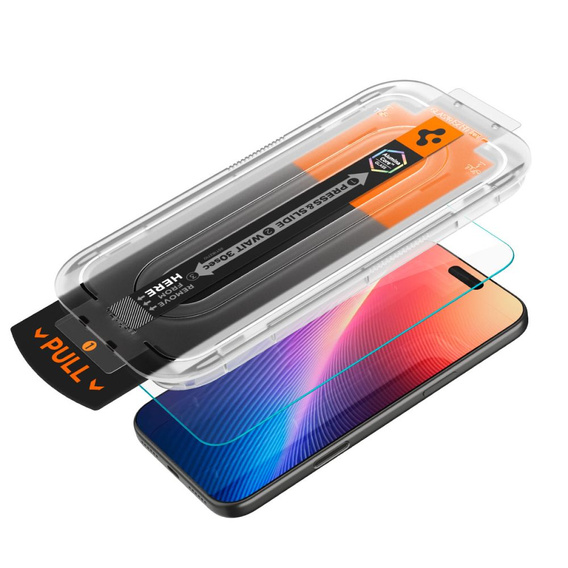 Σκληρό γυαλί Spigen για iPhone 17 Pro Max / 16 Pro Max , Glas.tR "EZ Fit Pro", Διαφανές