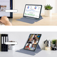 Θήκη πληκτρολογίου για Samsung Galaxy Tab S10 Lite / S10 FE / S9 FE, Rotary 360° Leather, μωβ