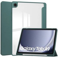 Θήκη για Samsung Galaxy Tab A9, Smartcase Hybrid, με χώρο για γραφίδα, σκούρα πράσινη