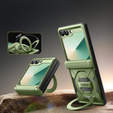 Θήκη Tongate MECH με MagSafe για Samsung Galaxy Z Flip7 FE / Z Flip6, πράσινο