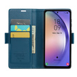 CASEME flip case για Samsung Galaxy A54 5G, Litchi Wallet, μπλε