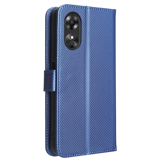 Θήκη με πτερύγιο για Oppo A17, Smart Magnet, μπλε
