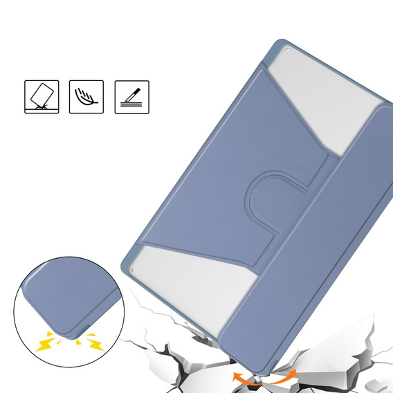 Θήκη πληκτρολογίου για Lenovo Tab M11, Rotary 360° Leather, μωβ