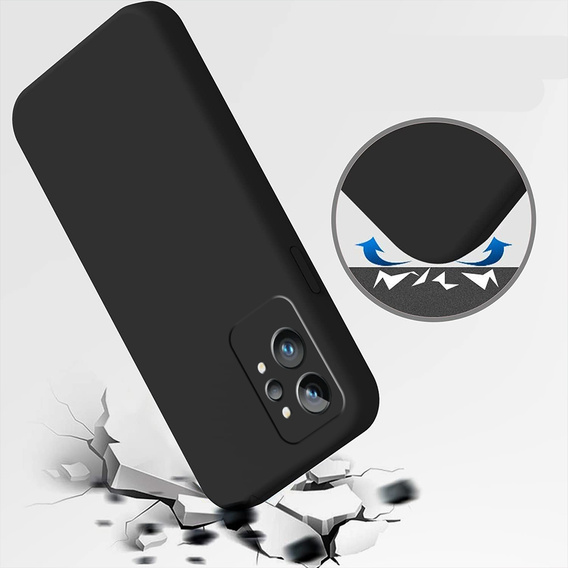 Θήκη για Realme GT2 Pro, Silicone Lite, μαύρη