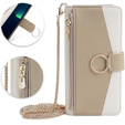 θήκη Wallet Zipper Pocket flip για το iPhone 7 / 8 / SE (2020) / SE (2022), Wallet Zipper Pocket, με καθρέφτη, λευκή