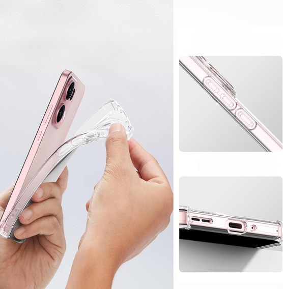Θήκη για Oppo Reno 13 Pro, Dropproof, διαφανής
