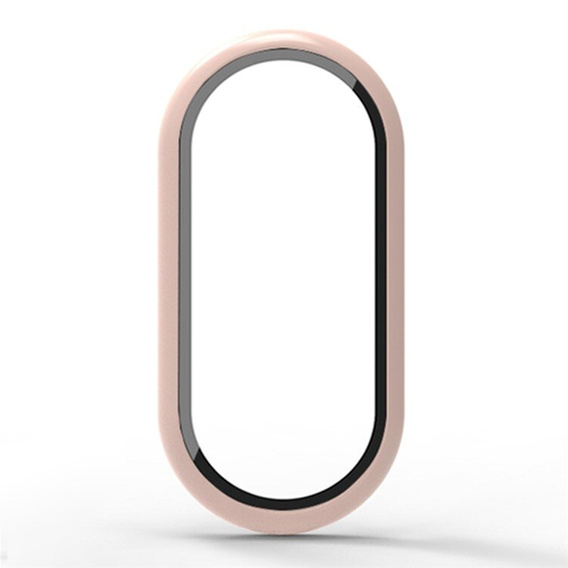 Θήκη 2σε1 + γυαλί μετριασμένο για Xiaomi Smart Band 10 / 9 / 8, ροζ 
