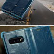 θήκη CASEME για Samsung Galaxy S10+ Plus, Waxy Textured, μπλε