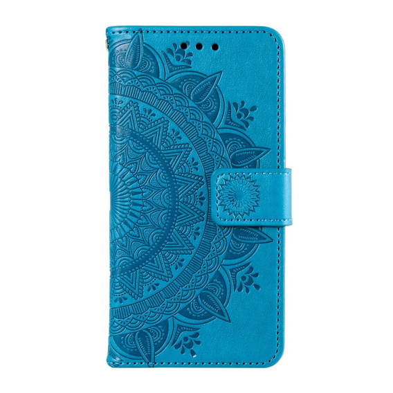 Θήκη με πτερύγιο για Xiaomi Redmi Note 13 Pro 4G / Xiaomi Redmi Note 14S / Xiaomi Poco M6 Pro 4G, Mandala, μπλε