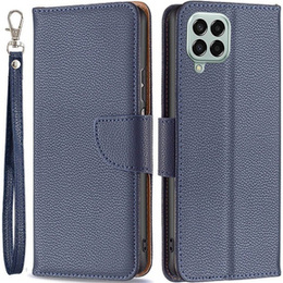 Θήκη με πτερύγιο για Samsung Galaxy M33 5G, Wallet Litchi Magnet, σκούρο μπλε