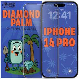 Διαμαντοειδές γυαλί Diamond Palm για iPhone 14 Pro