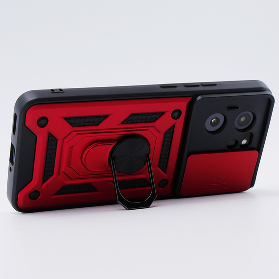 Θήκη για Xiaomi 13T / 13T Pro, CamShield Slide, κόκκινη