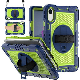 Θήκη θωράκισης για Xiaomi Redmi Pad 2, με βάση και ιμάντα ώμου – μπλε-πράσινο