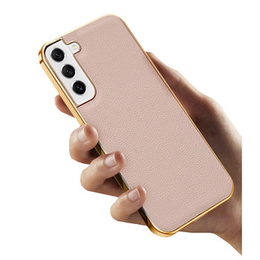 Θήκη για Samsung Galaxy S21 FE 5G, Cowhide Leather, ροζ