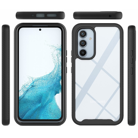 Θήκη για Samsung Galaxy A34 5G, Shockproof, με μεμβράνη, μαύρη