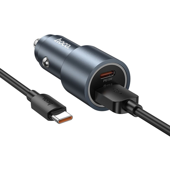 Φορτιστής αυτοκινήτου Hoco Z60 USB-A + USB-C 48 W με καλώδιο