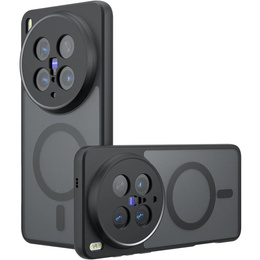 Θήκη για Vivo X200 Pro 5G, για MagSafe, ERBORD Μatt Case, μαύρη