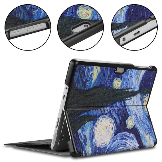 Θήκη για Microsoft Surface Go 3/Go 2/Go, Smartcase, painted pattern