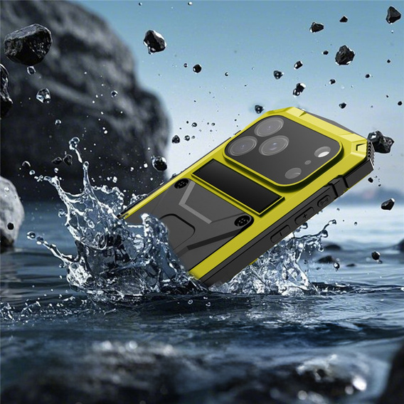 Θήκη R-JUST με βάση και ενσωματωμένο γυαλί για iPhone 17 Pro