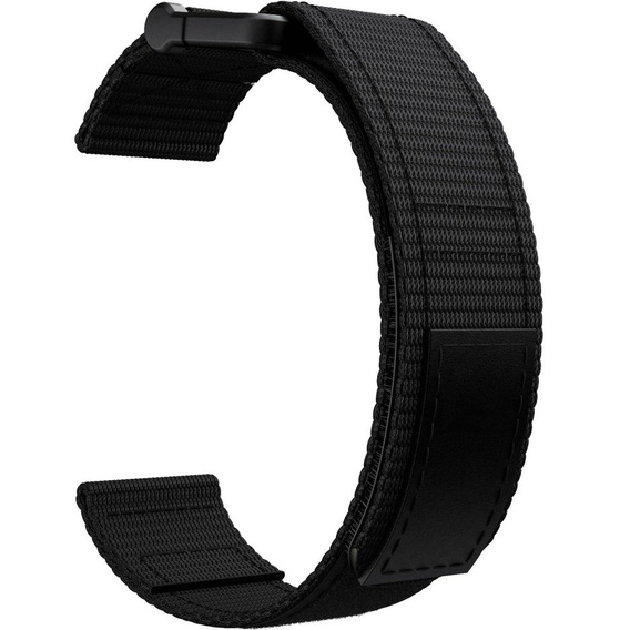 Pasek nylonowy do Garmin Fenix 7/Fenix 6 Pro/Forerunner 935/945/955 22mm, Black