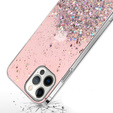 Θήκη για iPhone 13 Pro, Glittery, ροζ