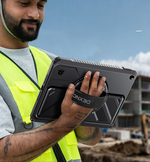 Θήκη Dexnor 360° με ιμάντα και θήκη για γραφίδα για iPad 10,2" 2021/2020/2019 (9/8/7 γεν.)